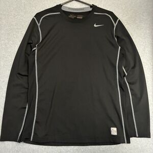 Nike Pro Combat Hyperwarm Dri Fit Compression Shirt Black Men’s Large